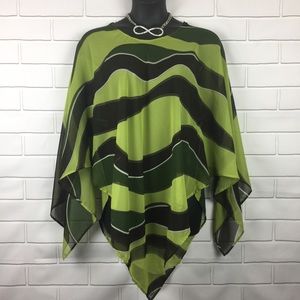 Erika Brooke Women Bohemian Sheer Tunic Size 14